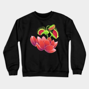 Venus Flytrap Lilly Floral Trippy Artwork Crewneck Sweatshirt